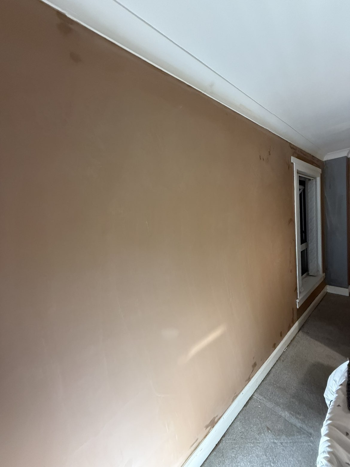 Smooth skim — large feature wall